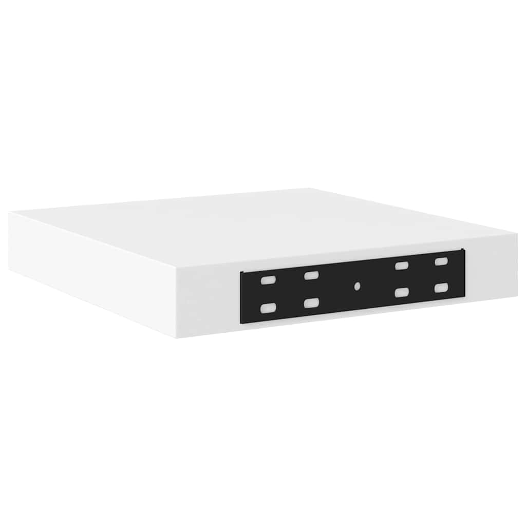 Floating Wall Shelves 4 pcs White 23x23.5x3.8 cm MDF