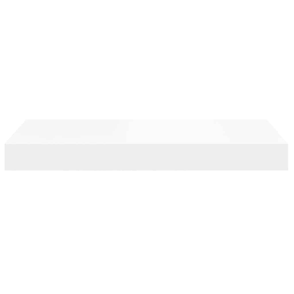 Floating Wall Shelf White 40x23.5x3.8 cm MDF