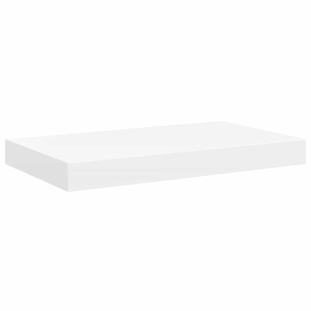 Floating Wall Shelves 2 pcs White 50x23x3.8 cm MDF