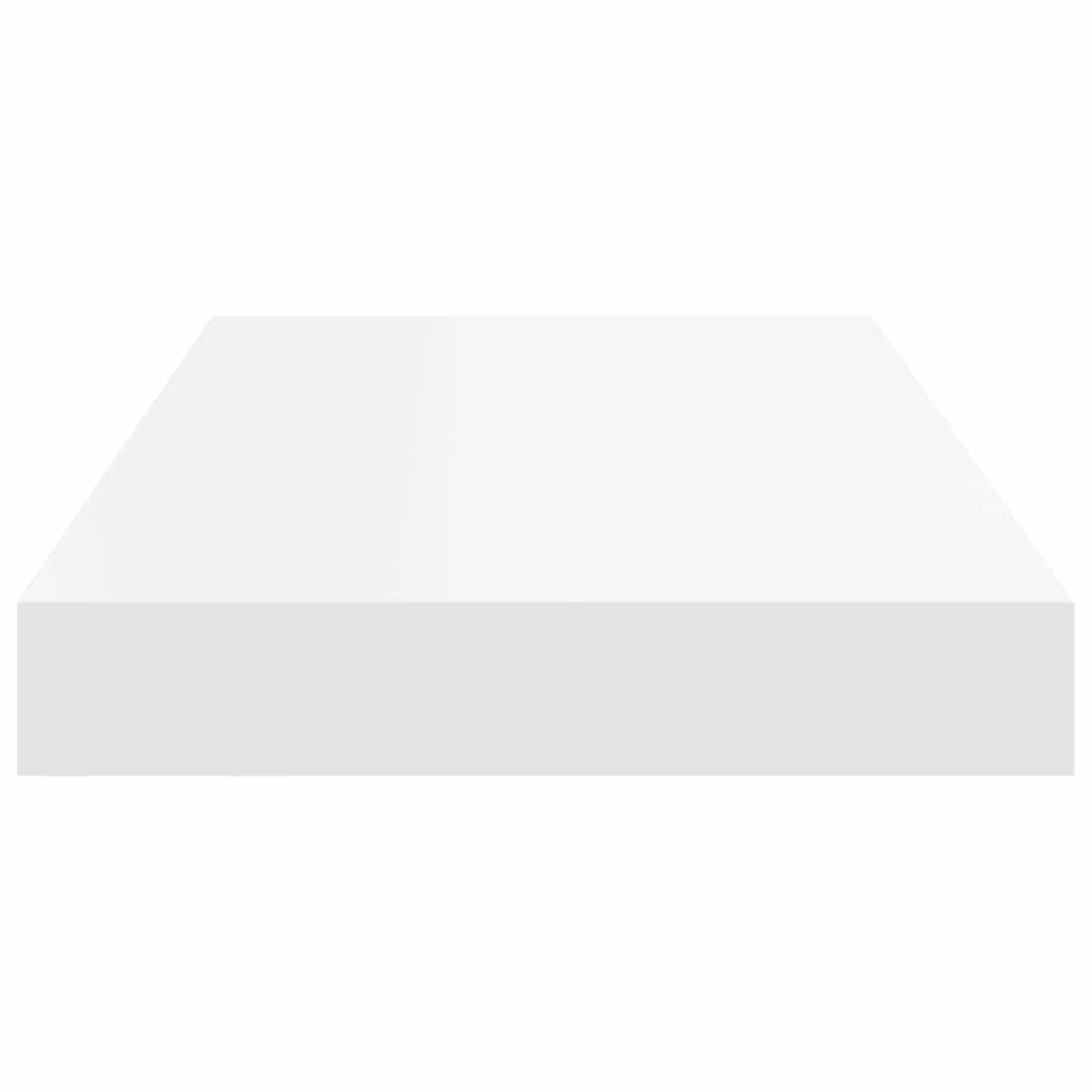 Floating Wall Shelves 2 pcs White 50x23x3.8 cm MDF