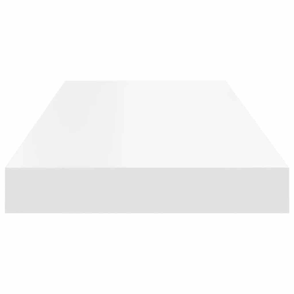 Floating Wall Shelf White 60x23.5x3.8 cm MDF
