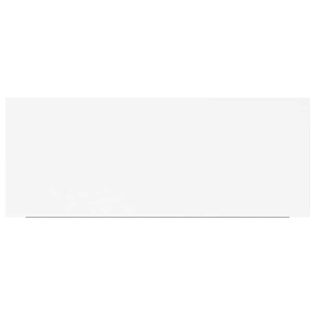 Floating Wall Shelf White 60x23.5x3.8 cm MDF