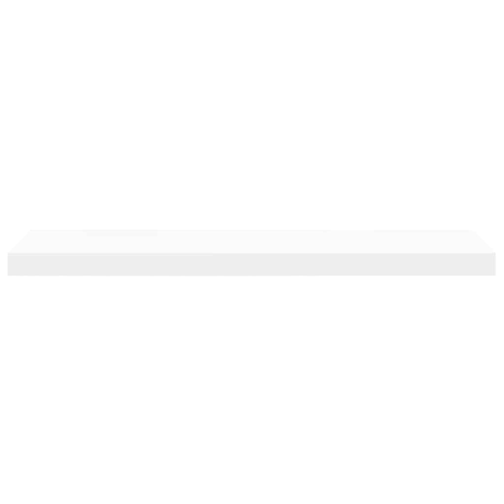 Floating Wall Shelf White 80x23.5x3.8 cm MDF