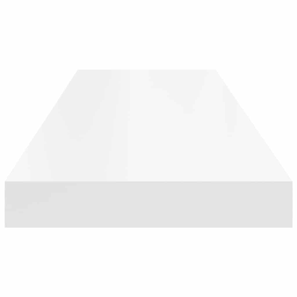 Floating Wall Shelves 2 pcs White 80x23.5x3.8 cm MDF