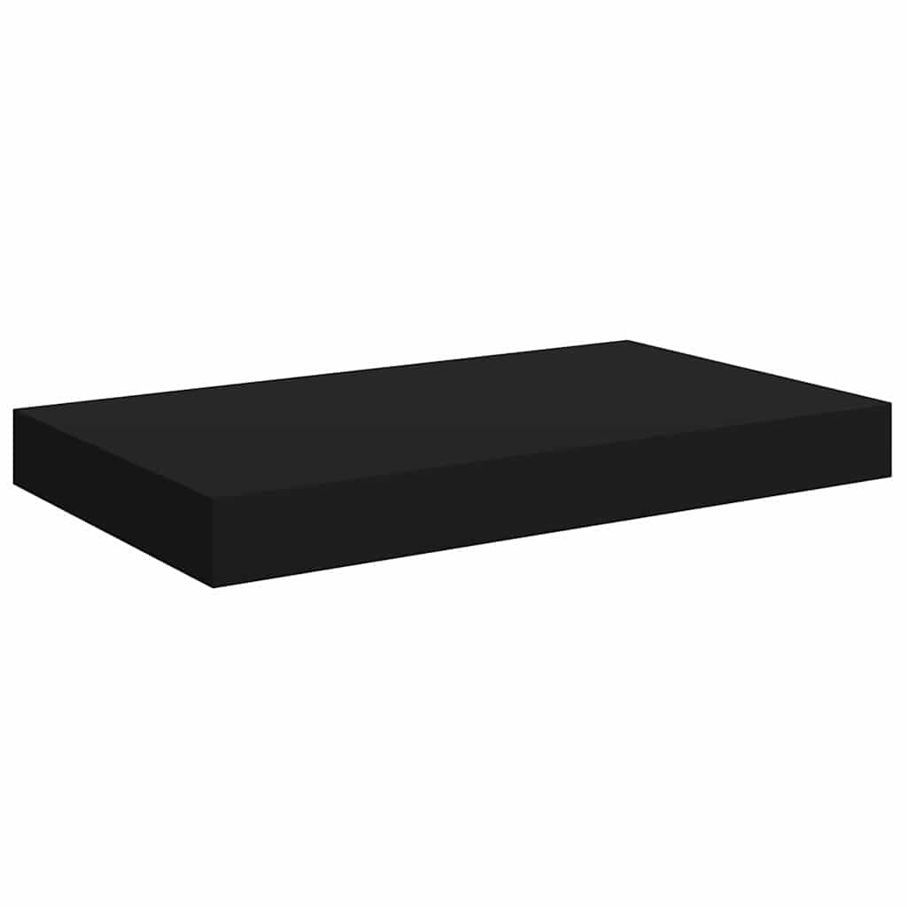 Floating Wall Shelf Black 40x23x3,8 cm MDF