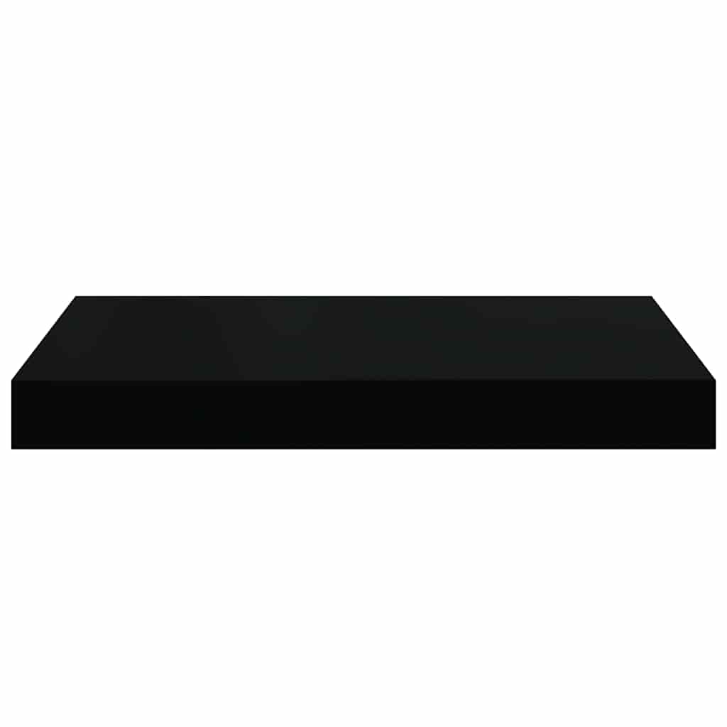 Floating Wall Shelves 2 pcs Black 40x23x3,8 cm MDF