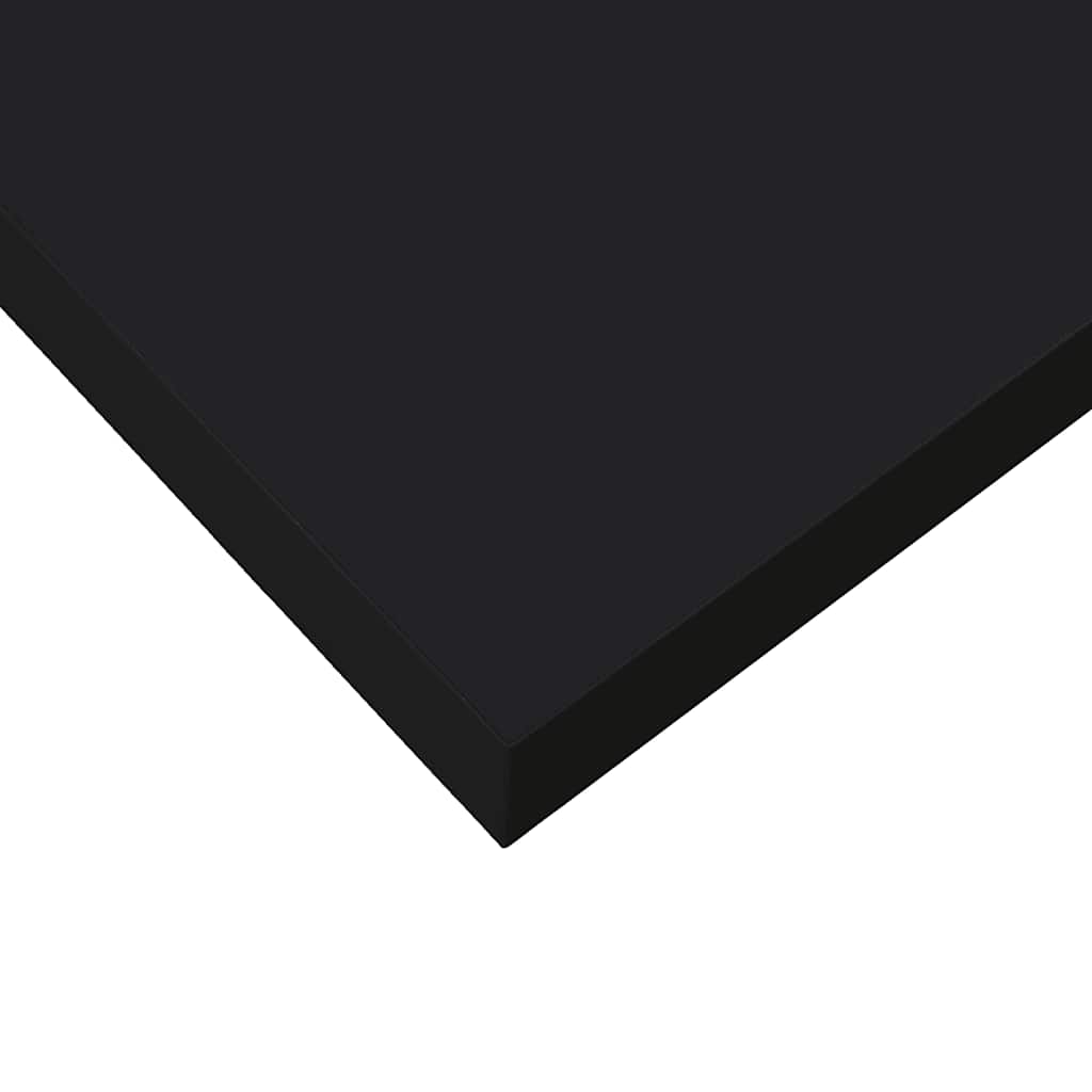 Floating Wall Shelf Black 50x23x3.8 cm MDF