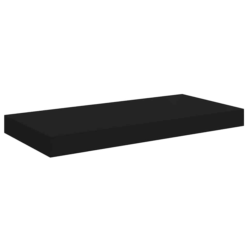 Floating Wall Shelves 2 pcs Black 50x23x3.8 cm MDF