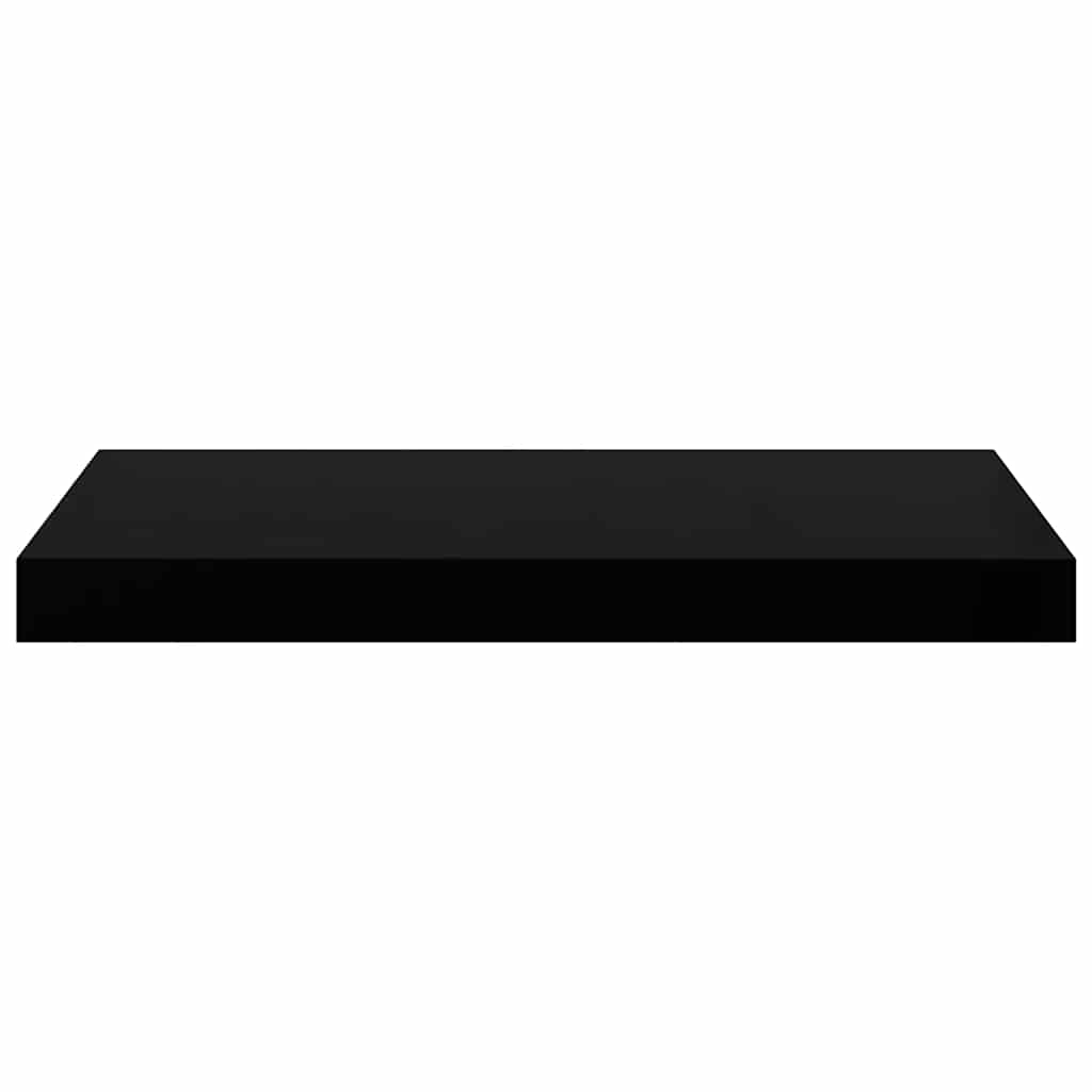 Floating Wall Shelves 2 pcs Black 50x23x3.8 cm MDF
