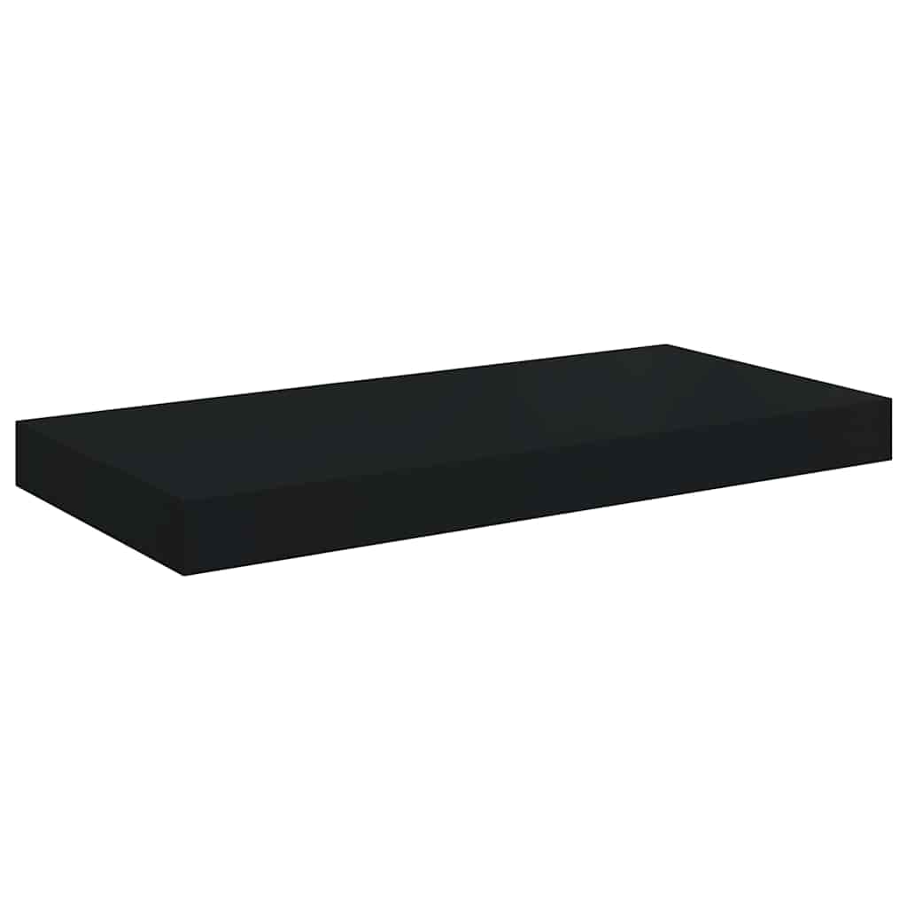 Floating Wall Shelves 4 pcs Black 50x23.5x3.8 cm MDF