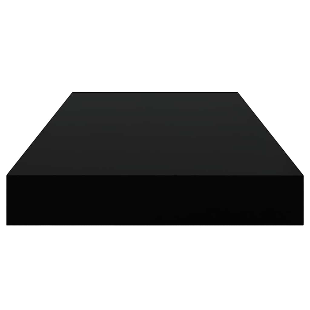 Floating Wall Shelves 4 pcs Black 50x23x3.8 cm MDF