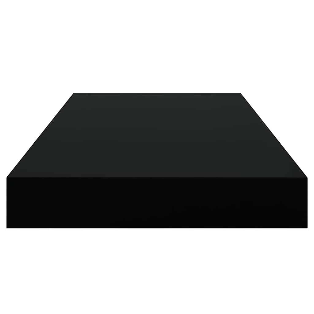 Floating Wall Shelves 4 pcs Black 50x23.5x3.8 cm MDF