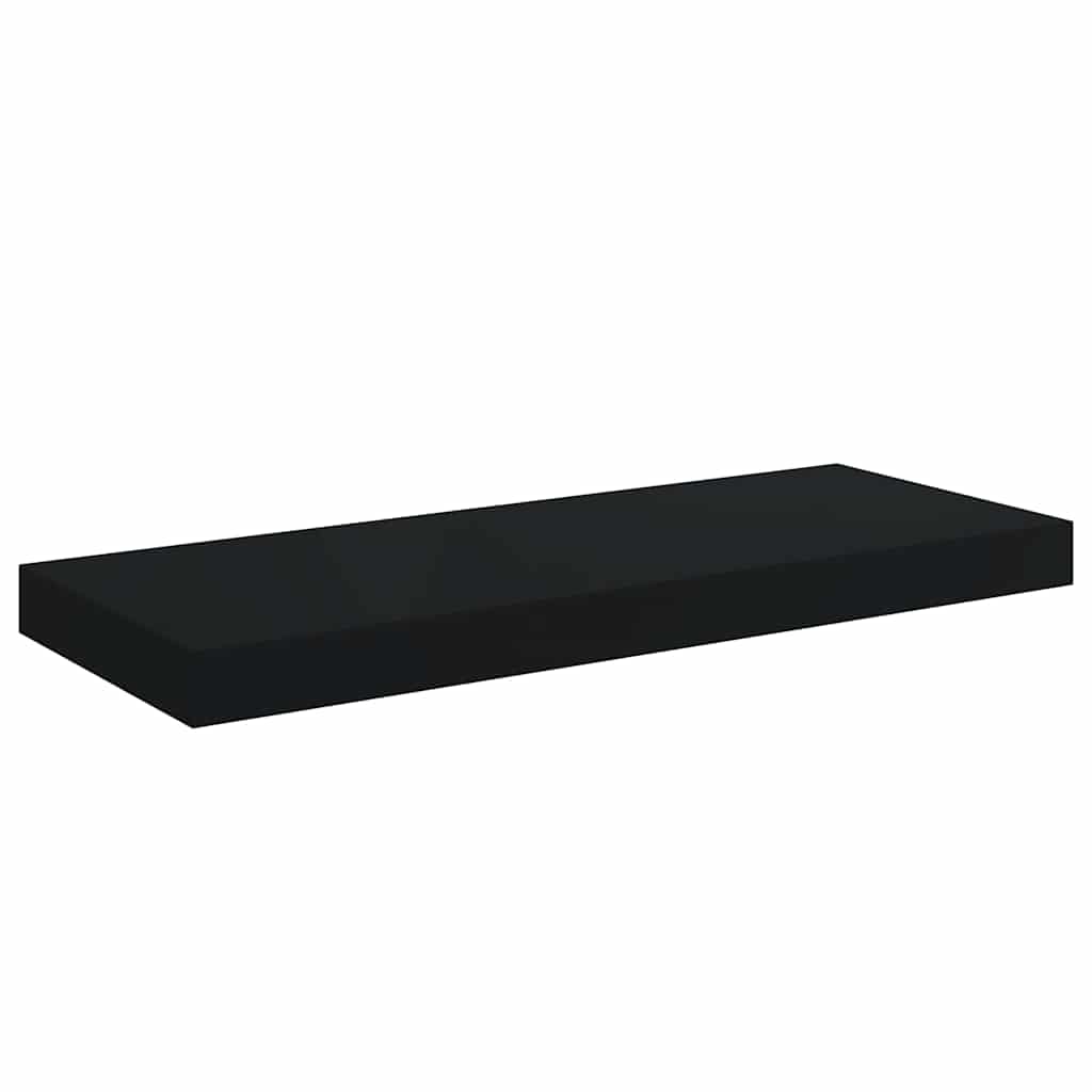 Floating Wall Shelves 2 pcs Black 60x23.5x3.8 cm MDF