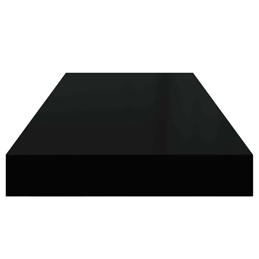 Floating Wall Shelves 4 pcs Black 60x23.5x3.8 cm MDF