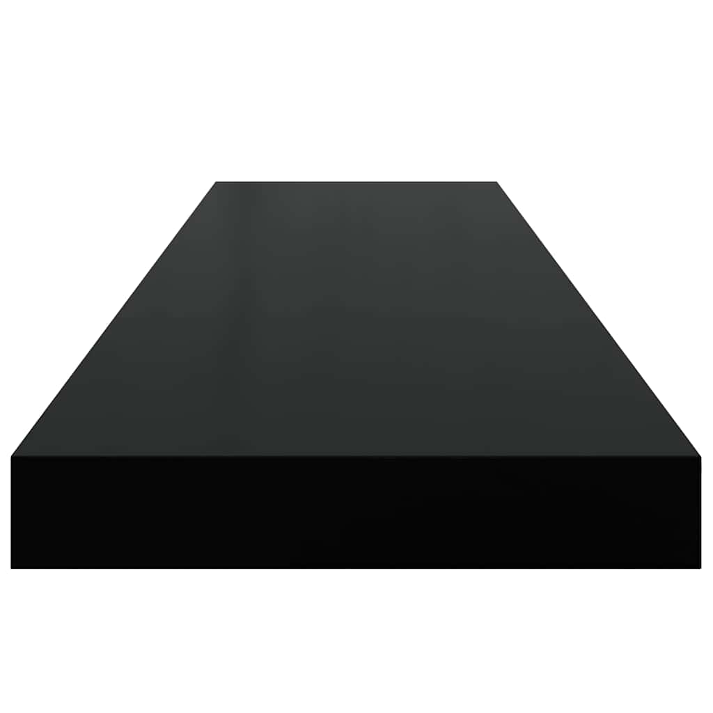 Floating Wall Shelves 2 pcs Black 90x23.5x3.8 cm MDF