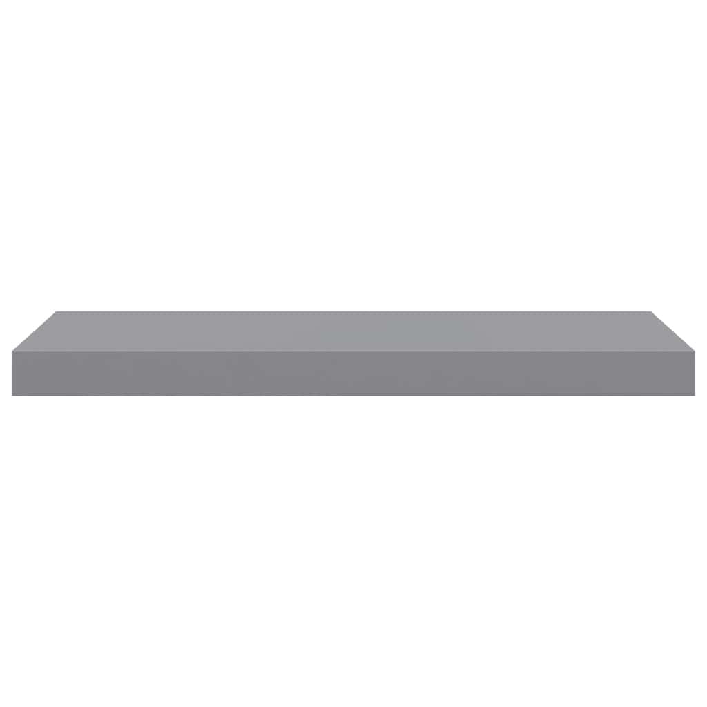 Floating Wall Shelf Grey 60x23.5x3.8 cm MDF