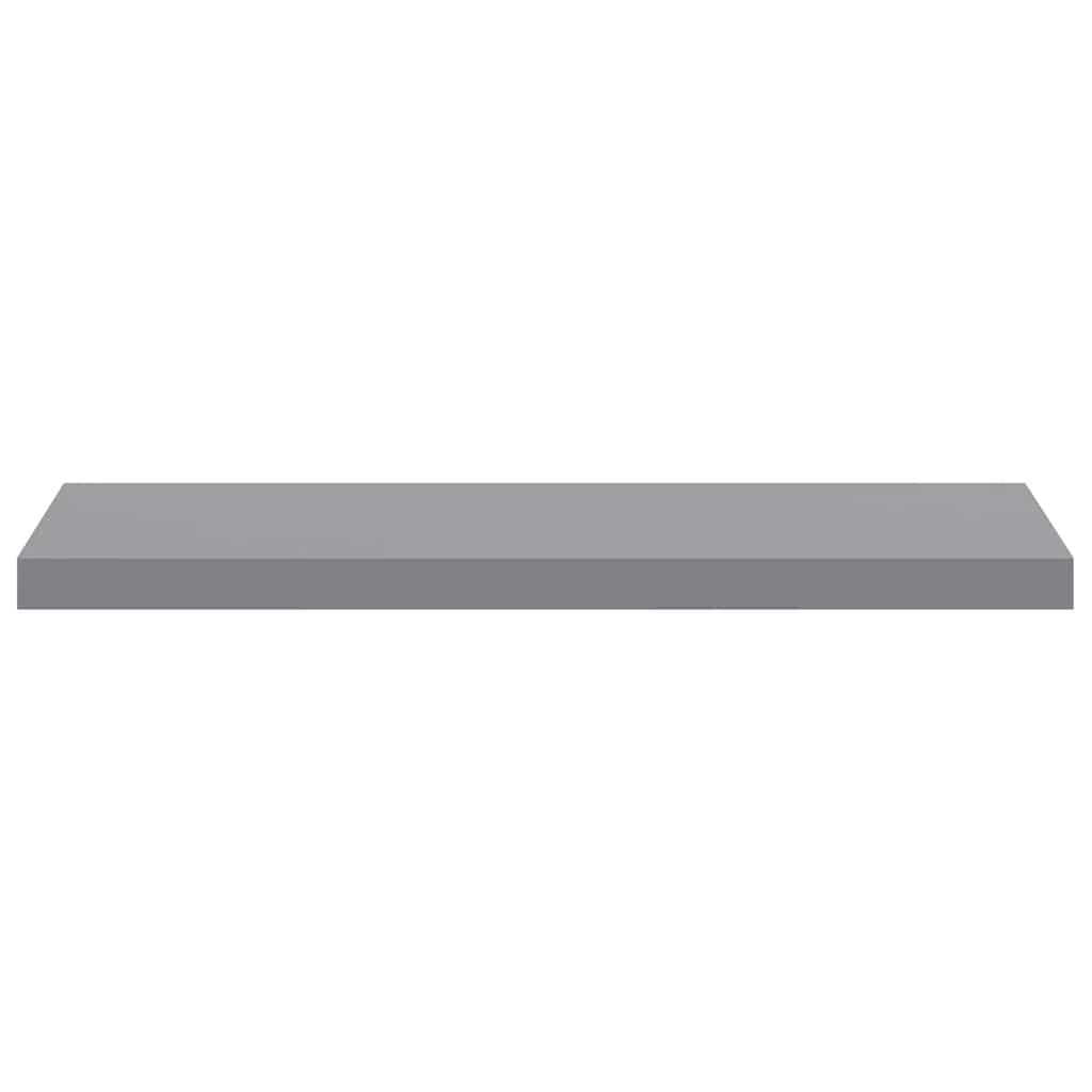 Floating Wall Shelf Grey 80x23.5x3.8 cm MDF