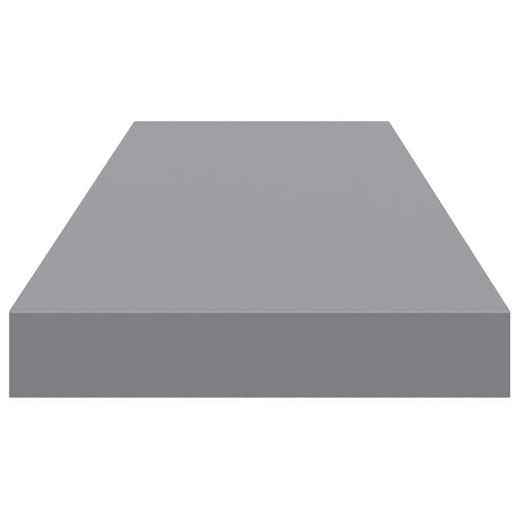 Floating Wall Shelf Grey 80x23.5x3.8 cm MDF