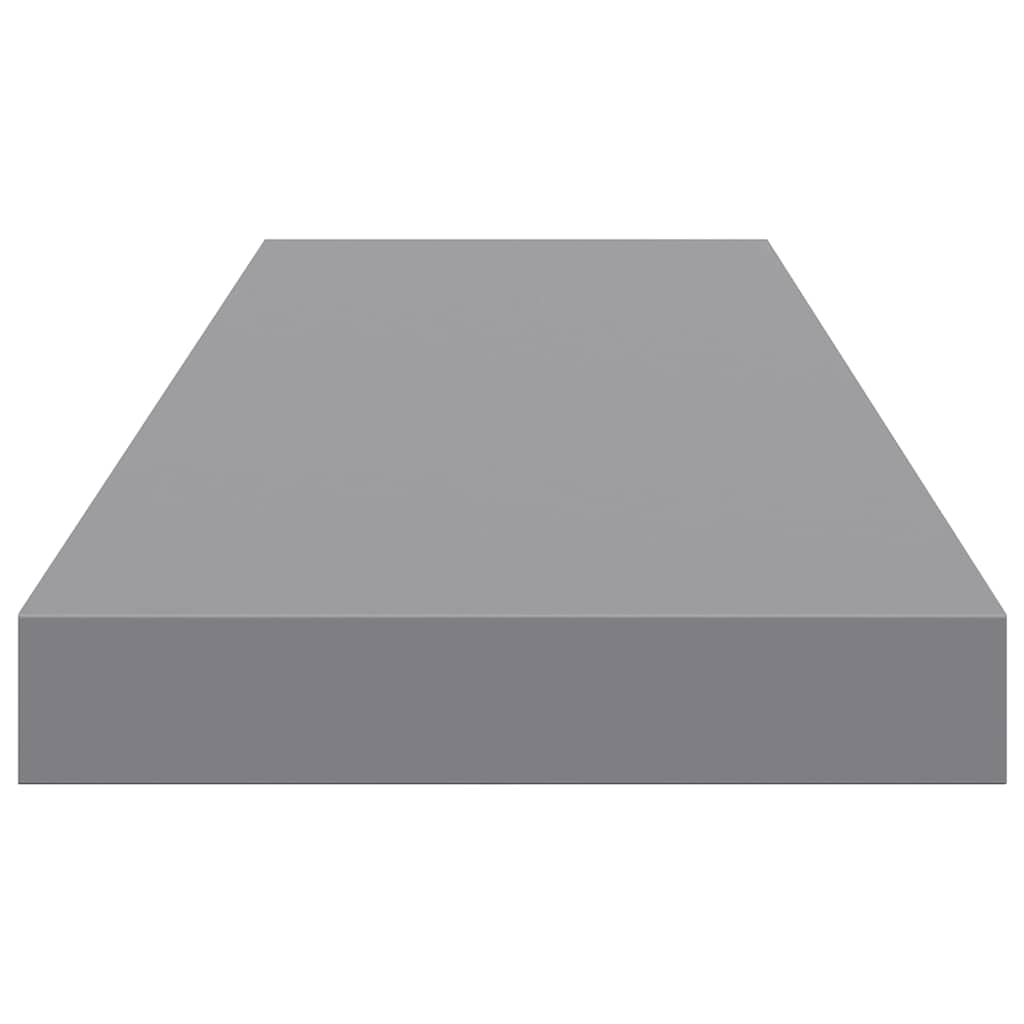 Floating Wall Shelf Grey 80x23.5x3.8 cm MDF