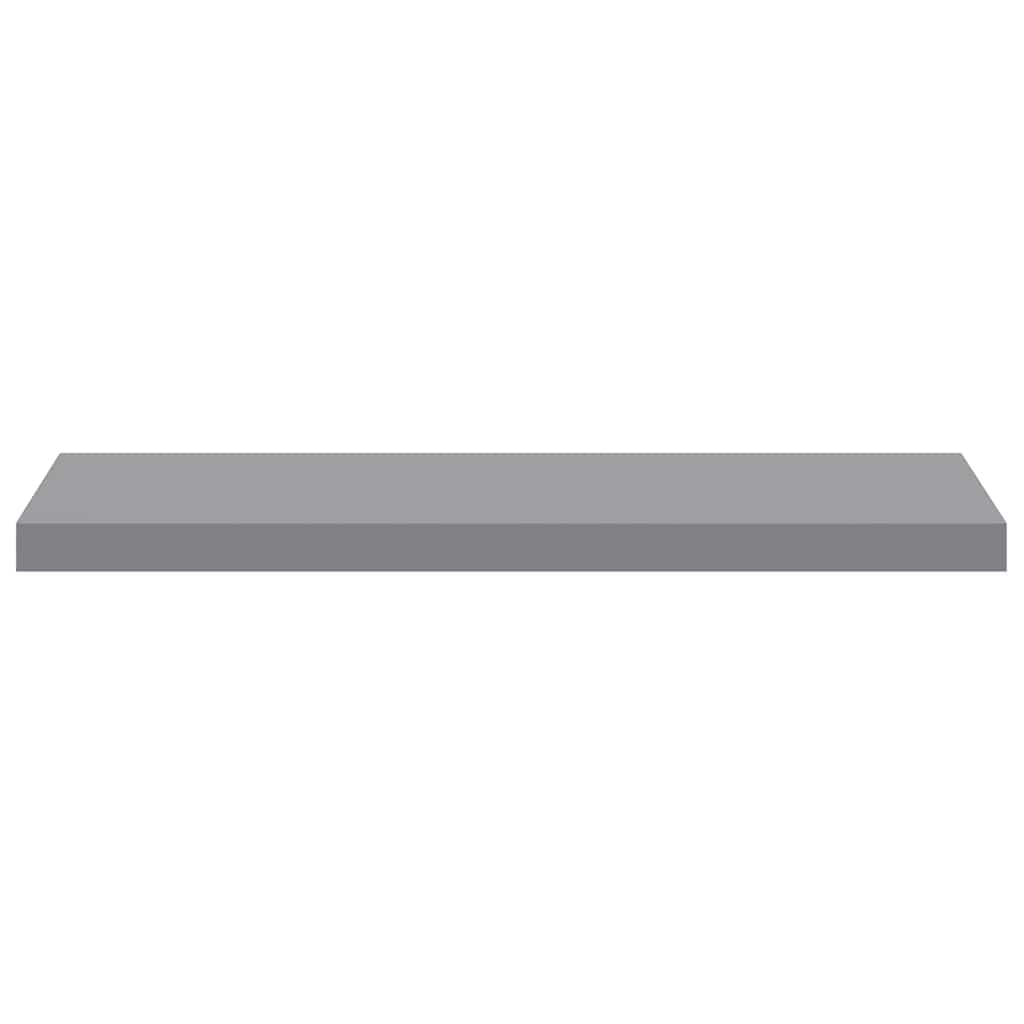 Floating Wall Shelves 4 pcs Grey 80x23.5x3.8 cm MDF