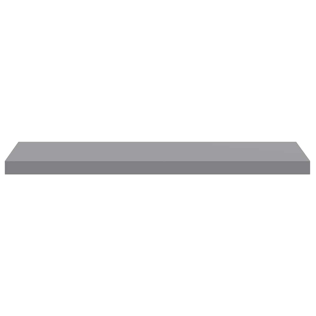 Floating Wall Shelf Grey 90x23.5x3.8 cm MDF