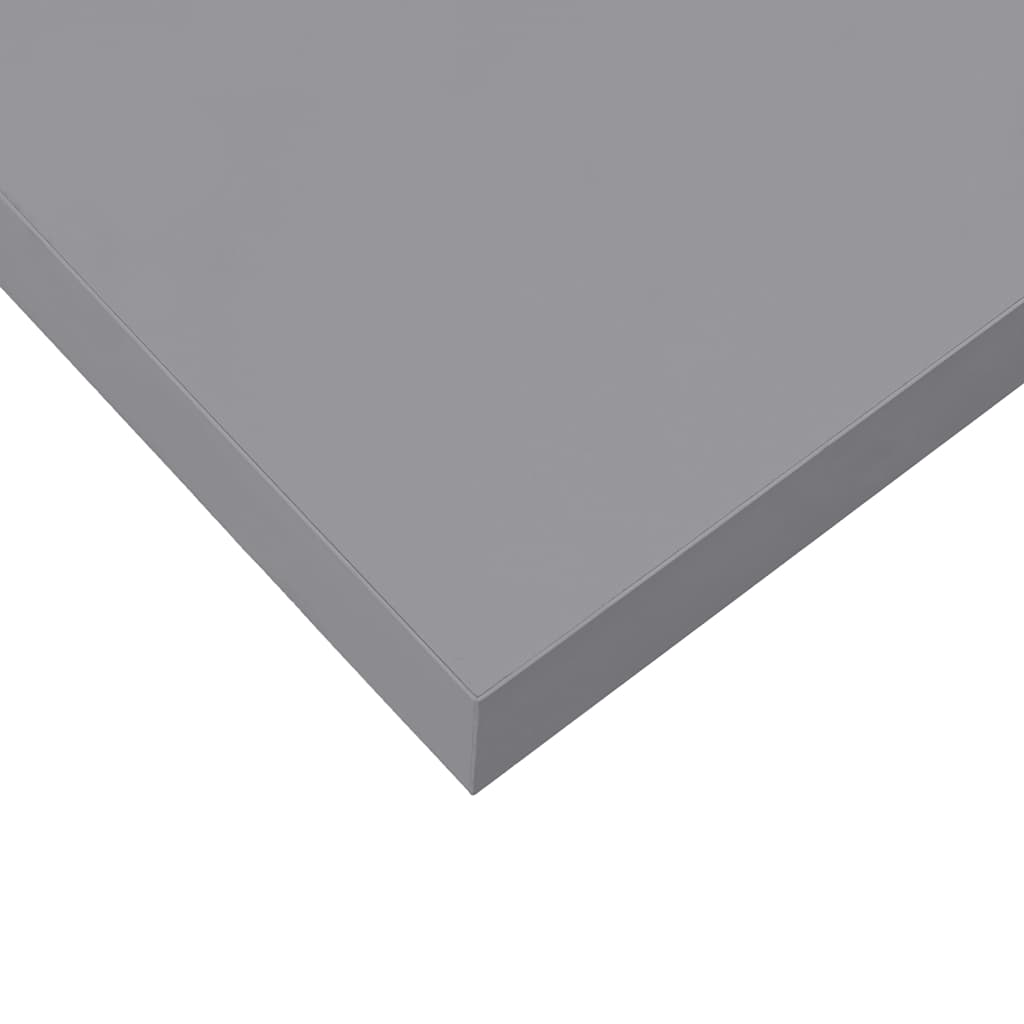 Floating Wall Shelf Grey 90x23.5x3.8 cm MDF