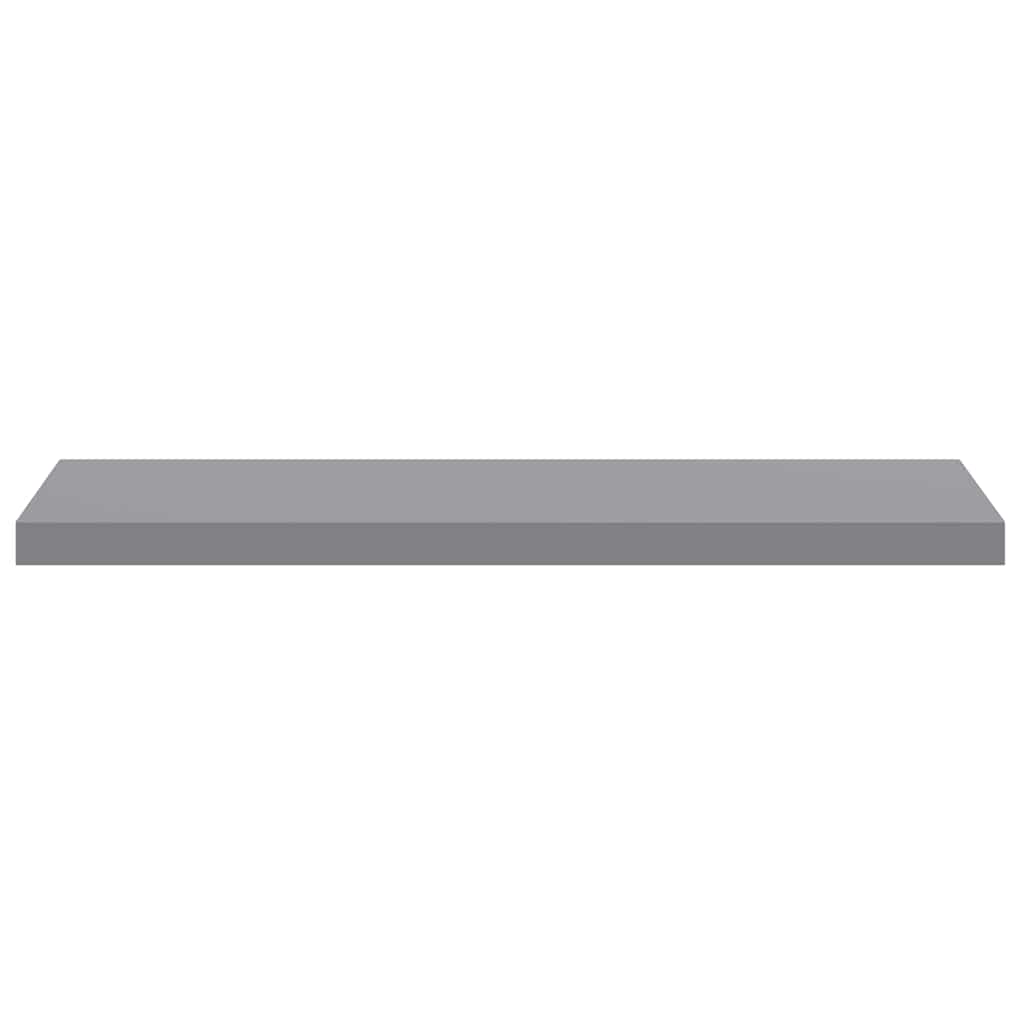Floating Wall Shelves 2 pcs Grey 90x23.5x3.8 cm MDF