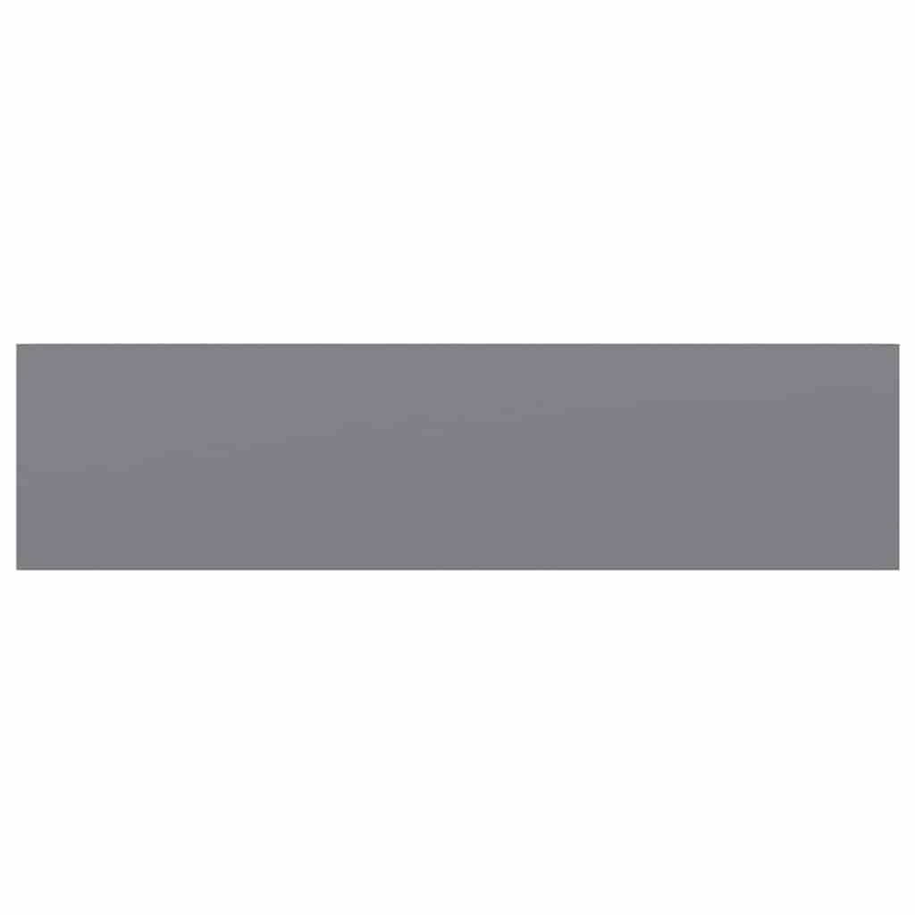 Floating Wall Shelves 2 pcs Grey 90x23.5x3.8 cm MDF