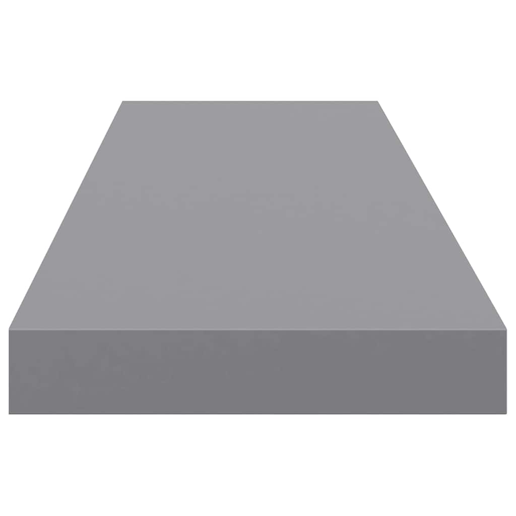 Floating Wall Shelves 4 pcs Grey 90x23.5x3.8 cm MDF