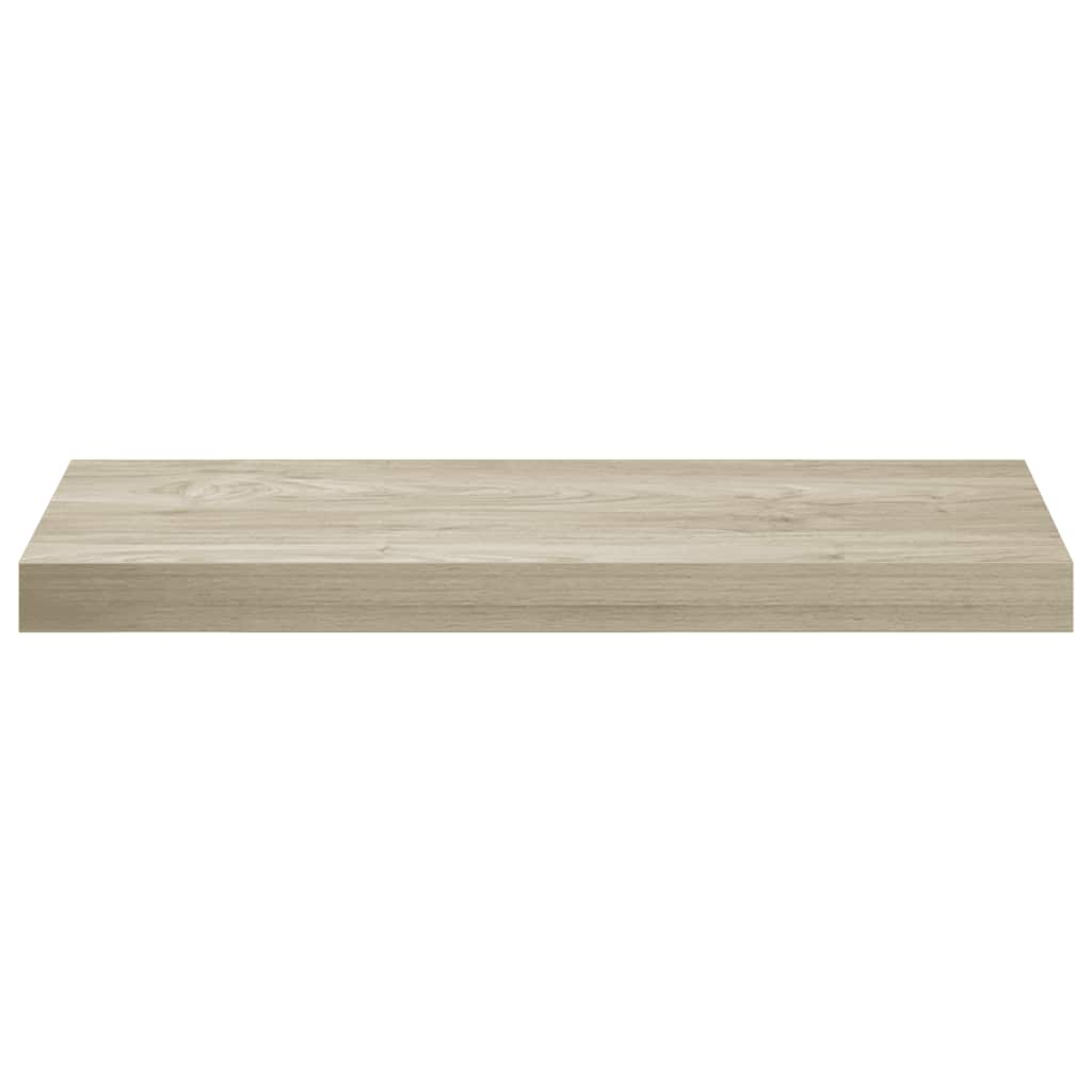 Floating Wall Shelves 2 pcs Oak 60x23.5x3.8 cm MDF