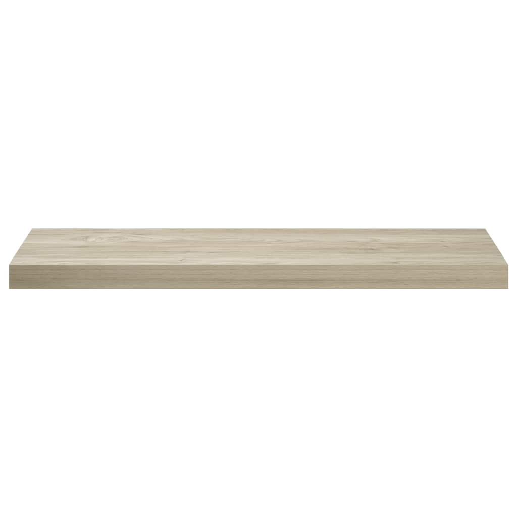 Floating Wall Shelves 2 pcs Oak 80x23.5x3.8 cm MDF