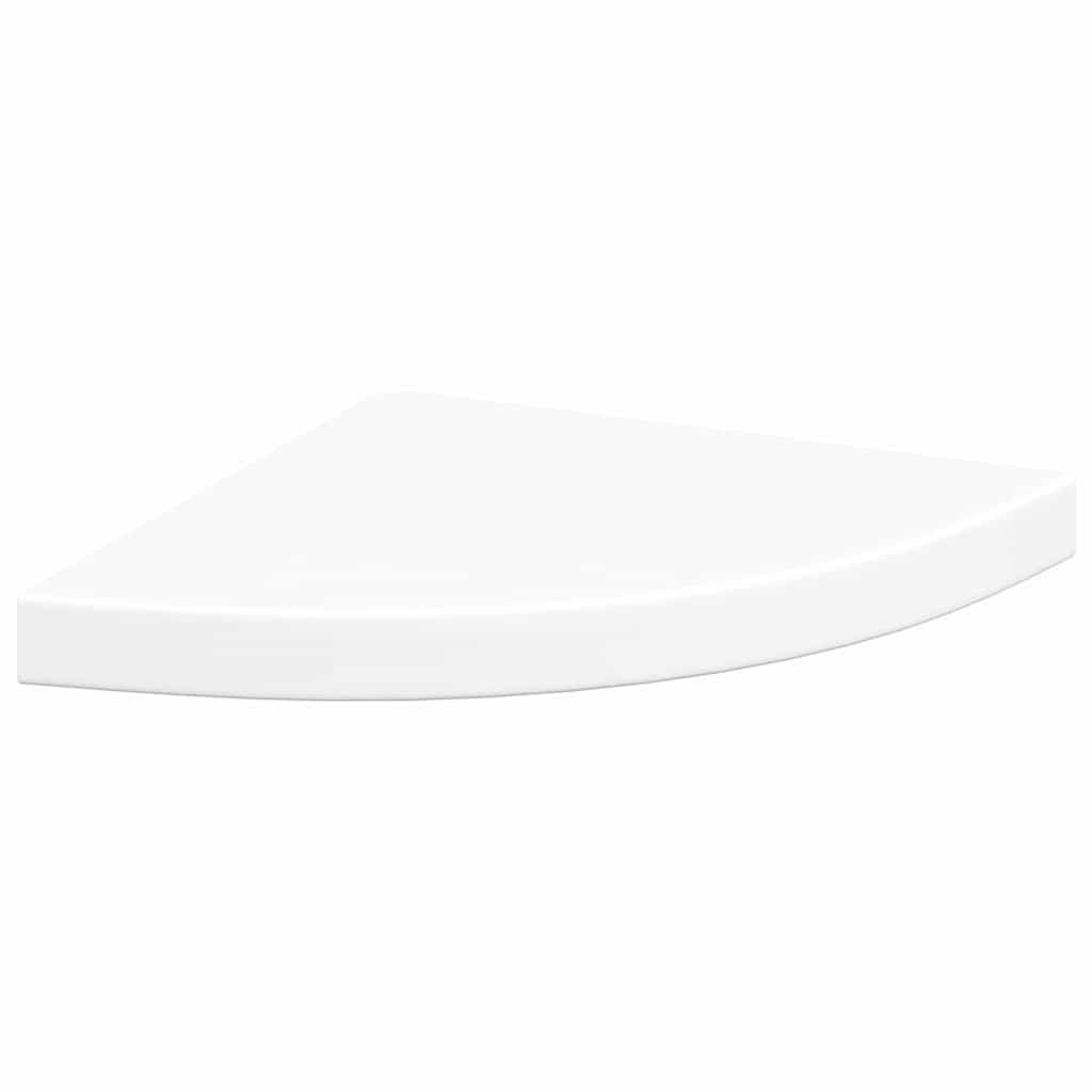 Floating Corner Shelves 4 pcs White 35x35x3.8 cm MDF