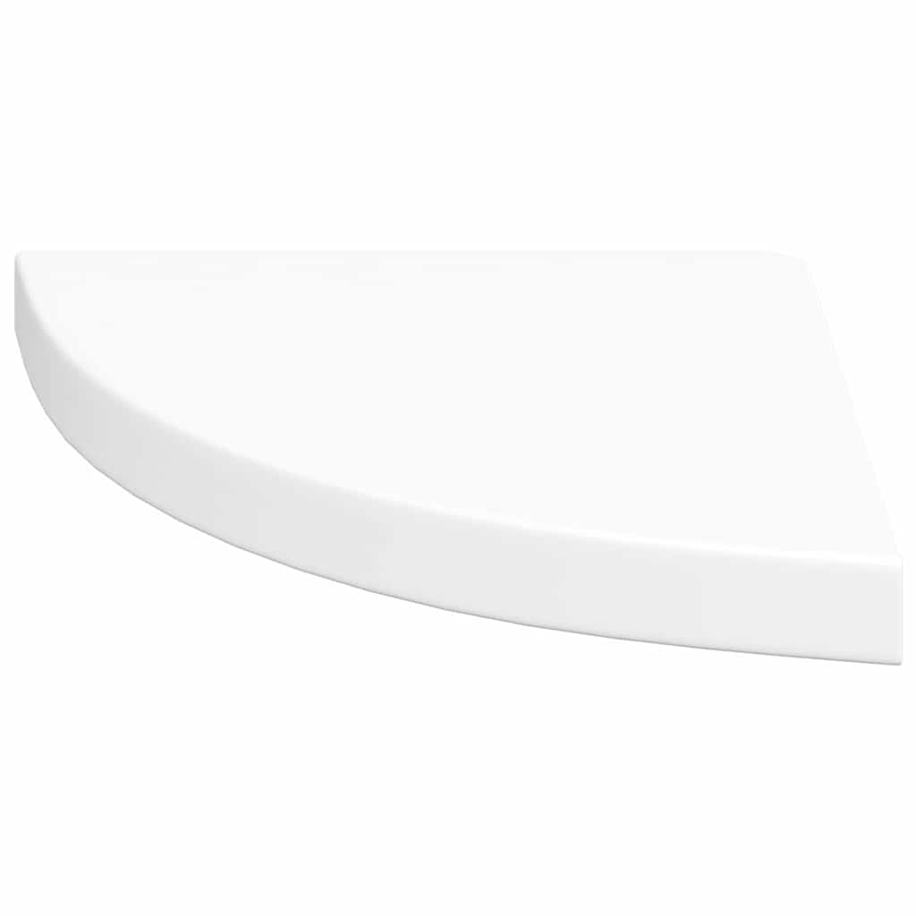 Floating Corner Shelves 4 pcs White 35x35x3.8 cm MDF