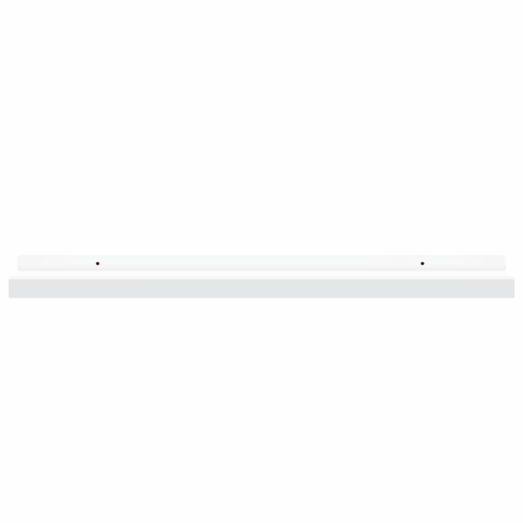 Picture Frame Ledge Shelves 2 pcs White 60x9x3 cm MDF