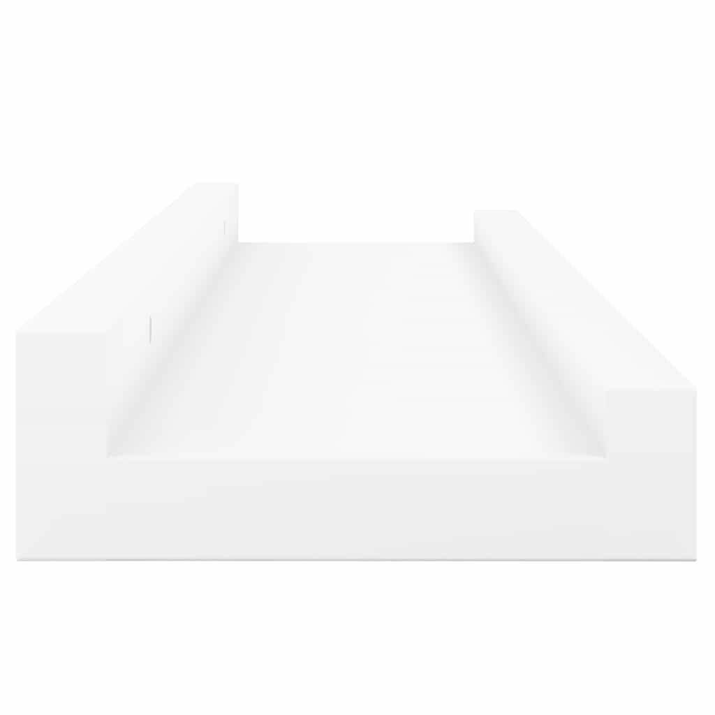 Picture Frame Ledge Shelves 2 pcs White 60x9x3 cm MDF