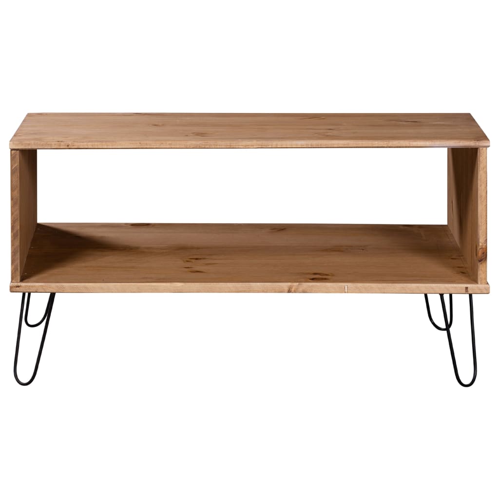 Coffee Table "New York" Light Wood Solid Pine Wood
