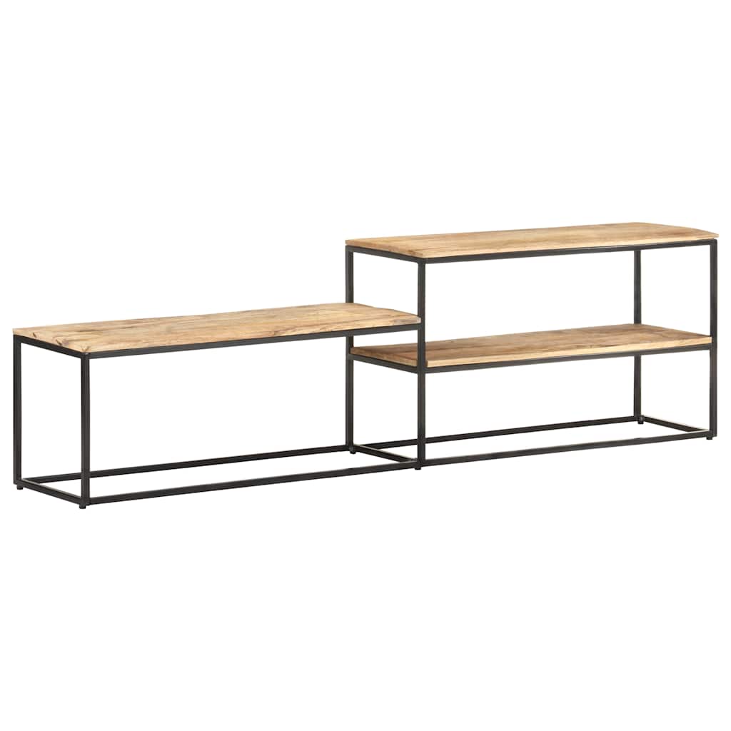 TV Cabinet 180x30x50 cm Rough Mango Wood