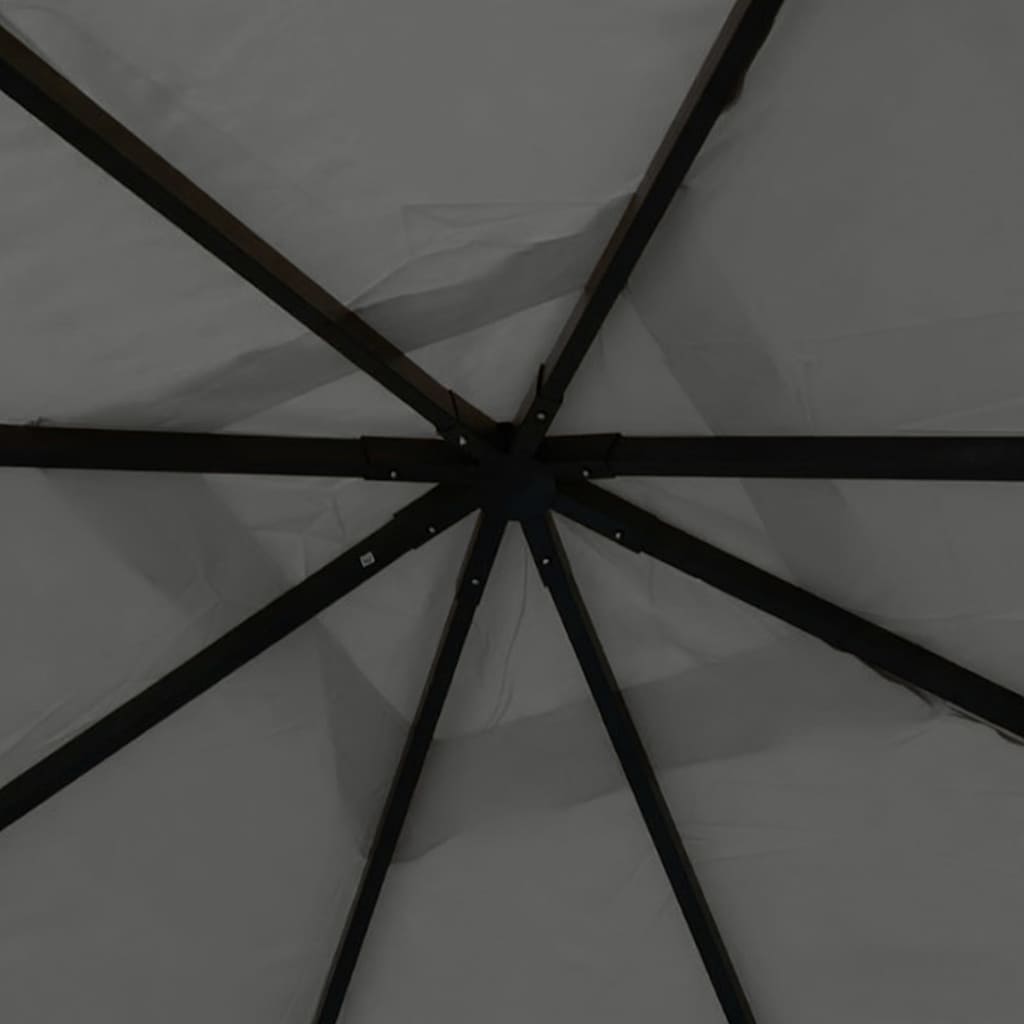 Gazebo 4x4x3 m Anthracite 180 g/m²