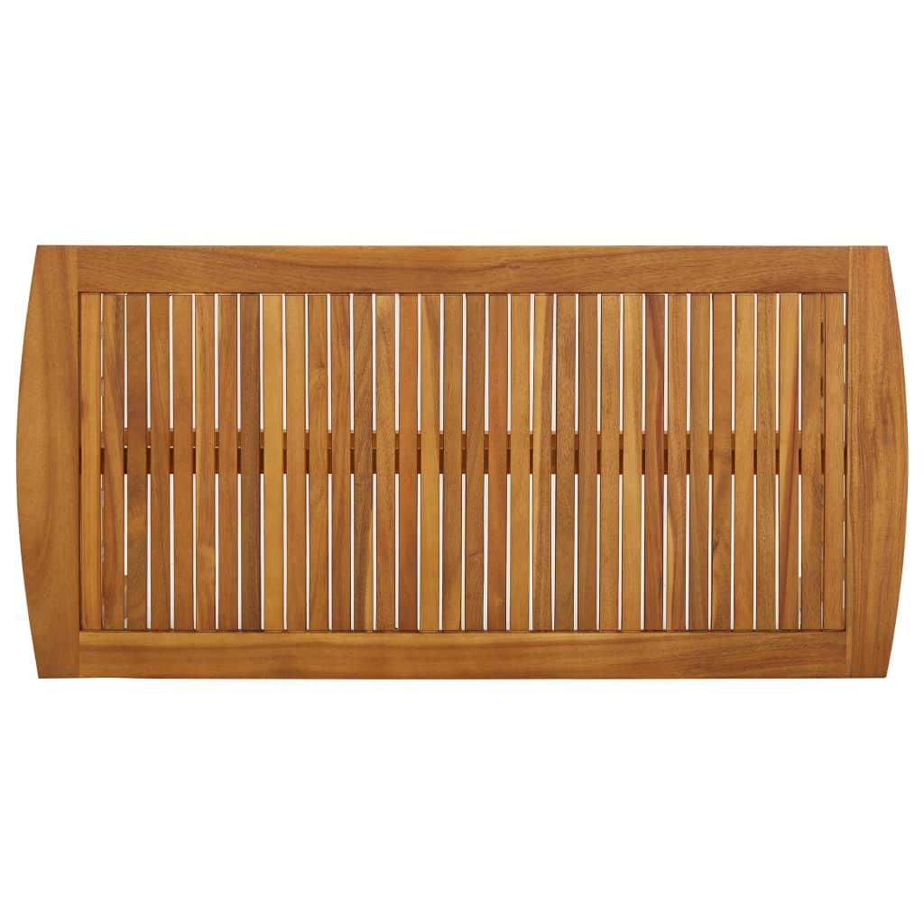 Coffee Table 102x50x43 cm Solid Acacia Wood