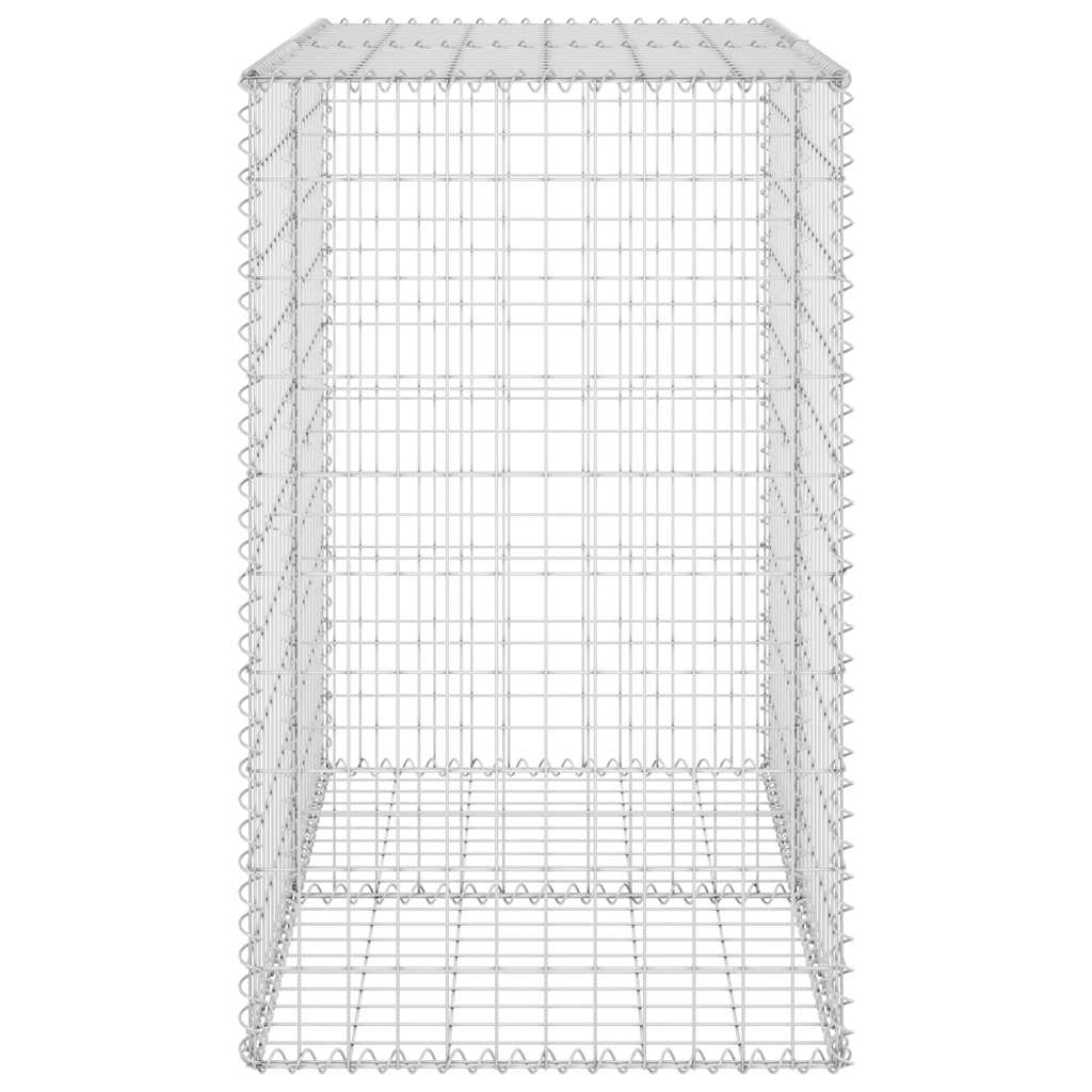 Gabion Wall with Covers Galvanised Steel 100x60x100 cm