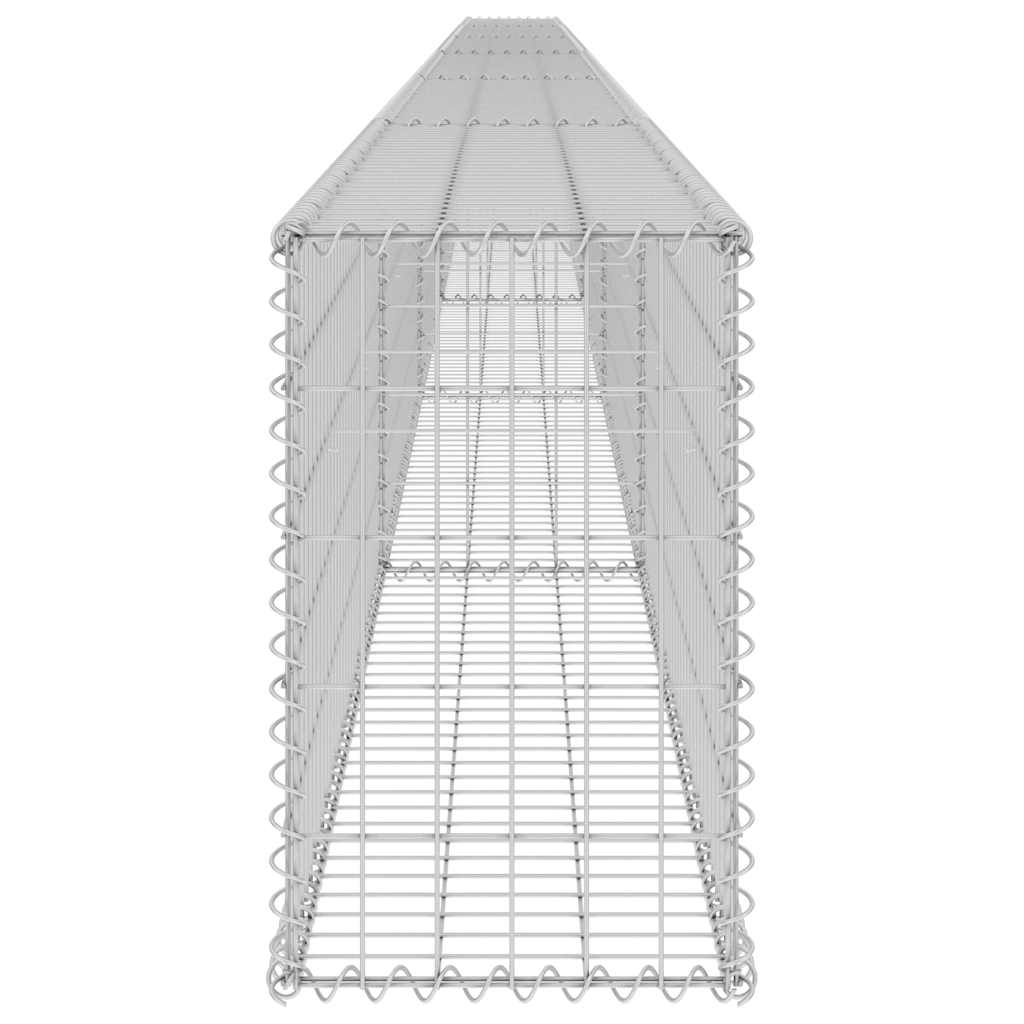 Gabion Wall with Covers Galvanised Steel 900x30x50 cm