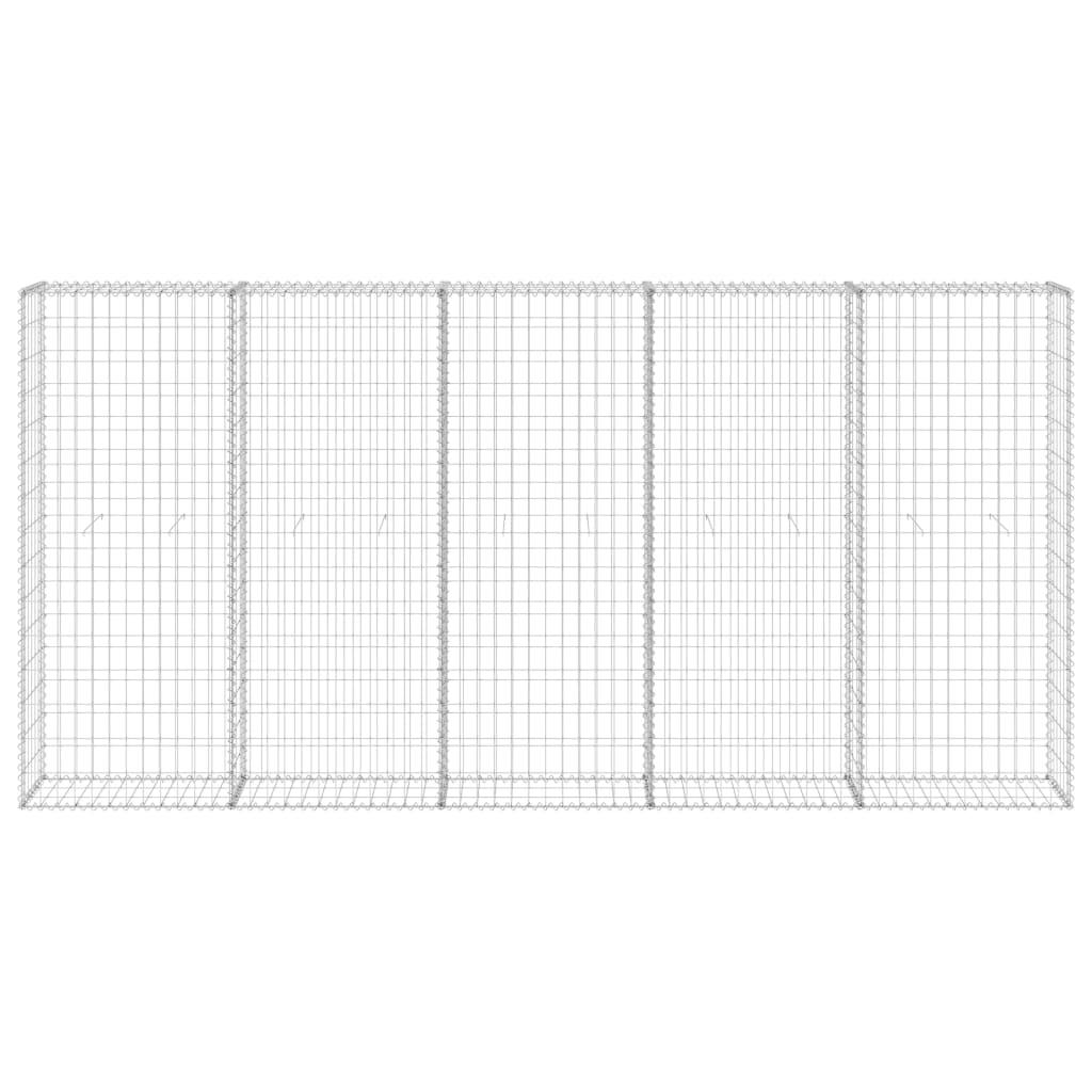 Gabion Wall with Covers Galvanised Steel 300x30x150 cm