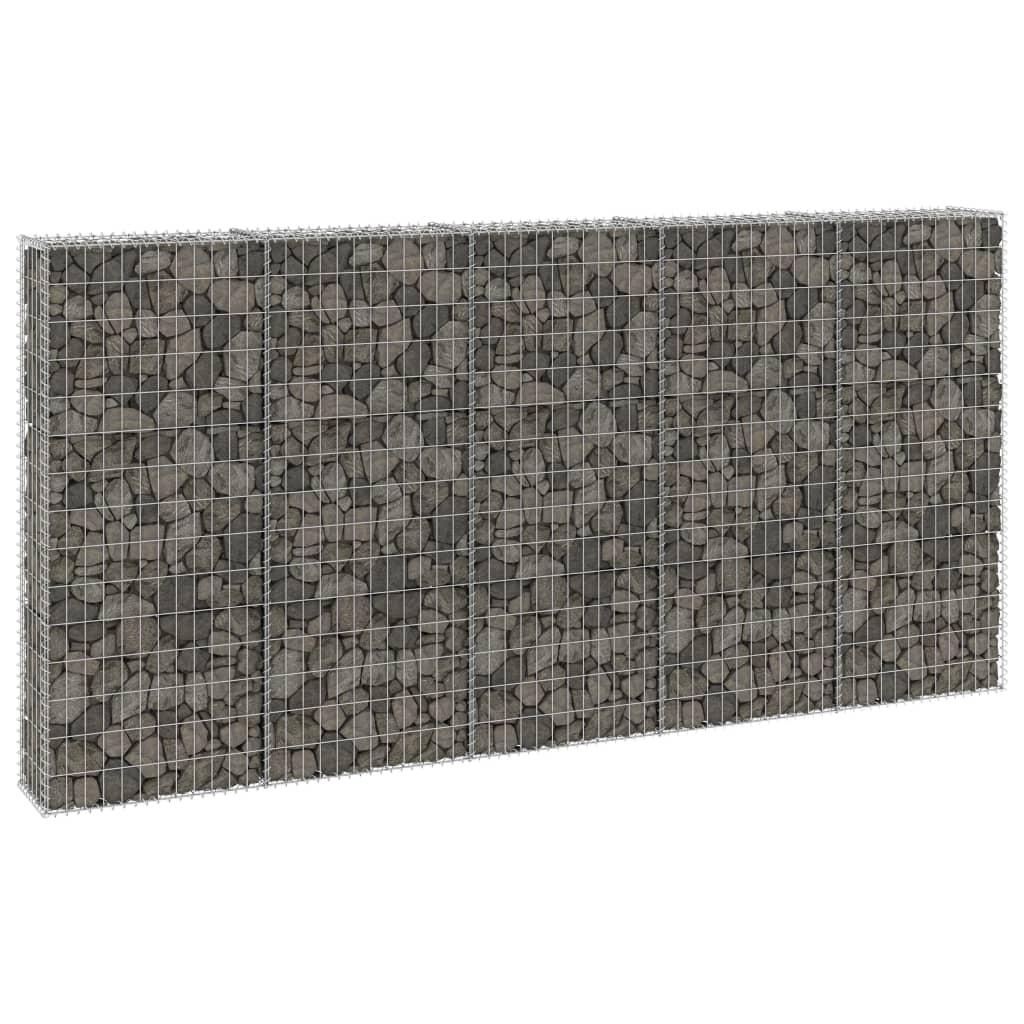 Gabion Wall with Covers Galvanised Steel 300x30x150 cm