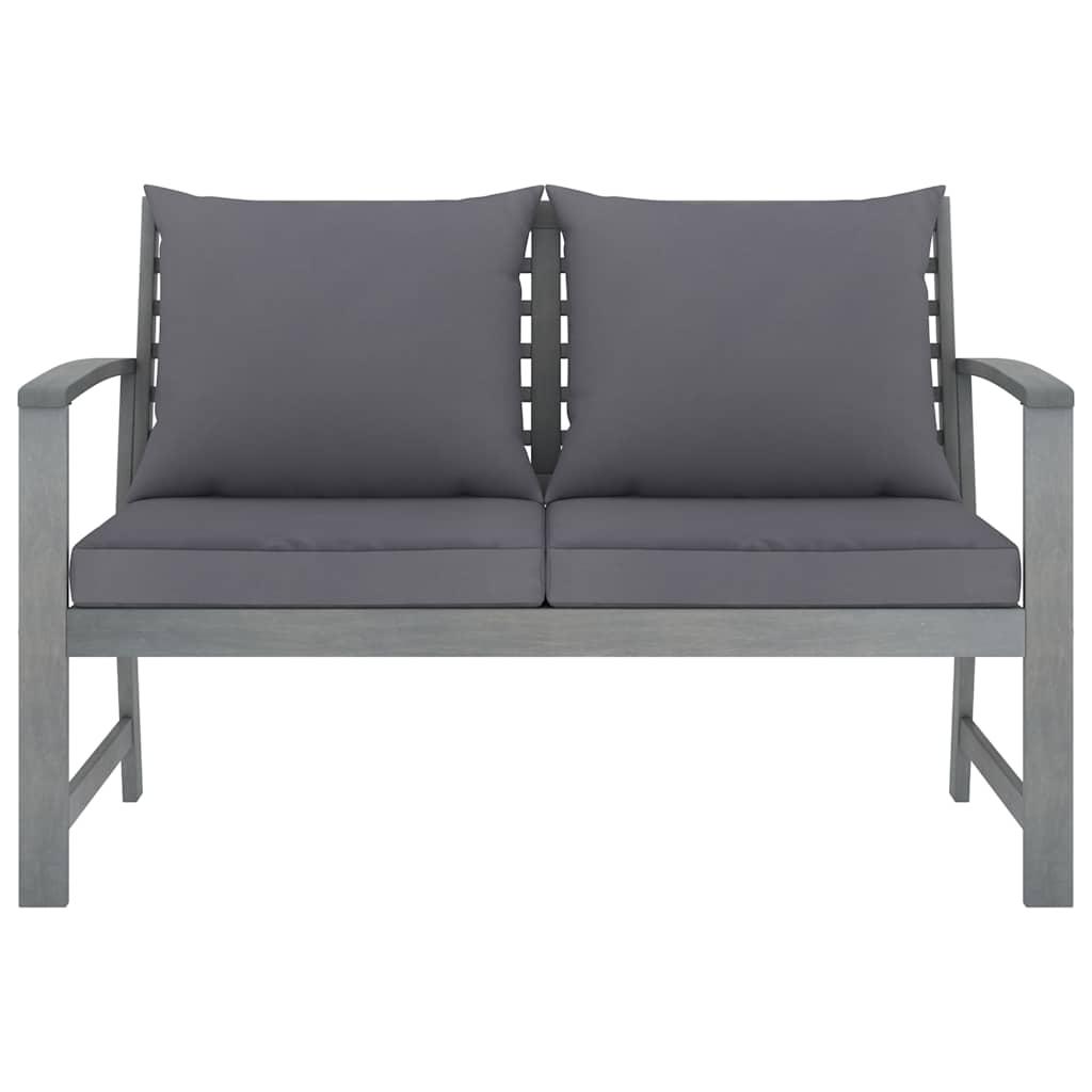 4 Piece Garden Lounge Set with Cushions Solid Acacia Wood