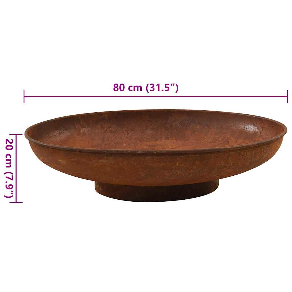 Fire Pit 80 cm Steel