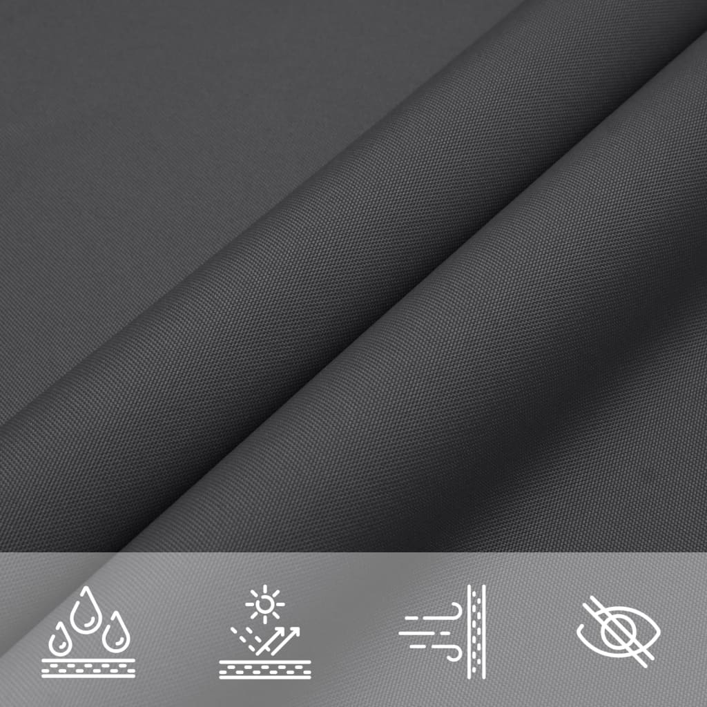 Sunshade Sail Oxford Fabric Triangular 5x7x7 m Anthracite