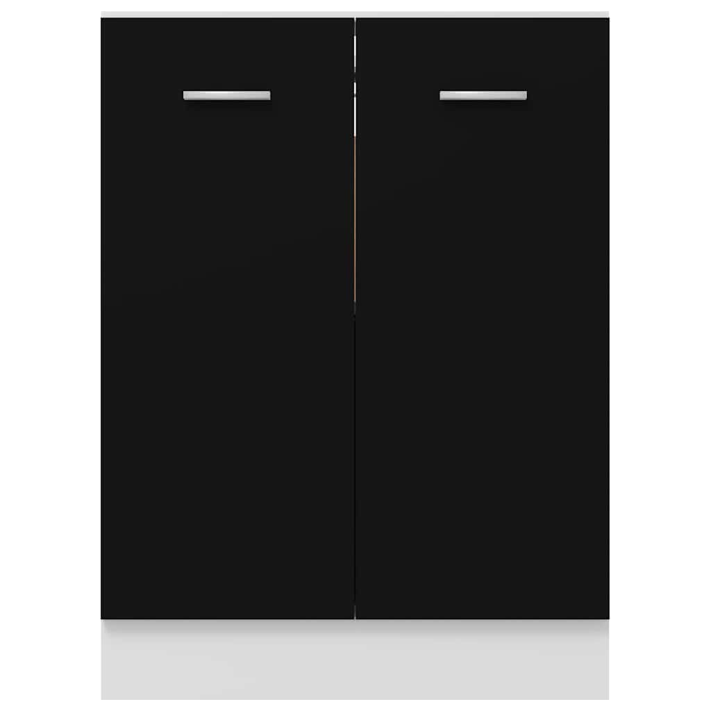 Bottom Cabinet Lyon Black 60x46x81.5 cm Engineered Wood