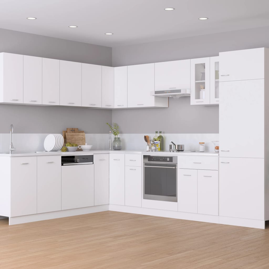 Drawer Bottom Cabinet Lyon White 30x46x81.5 cm Engineered Wood