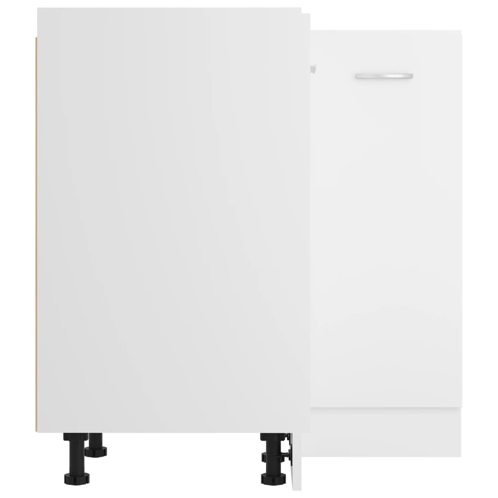 Corner Bottom Cabinet Lyon White 75.5x75.5x81.5 cm Engineered Wood