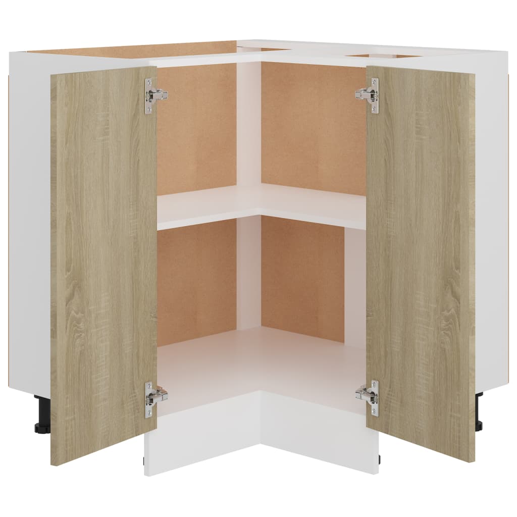 Corner Bottom Cabinet "Lyon" Sonoma Oak 75.5x75.5x81.5 cm